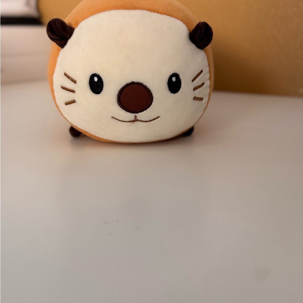 Adorable Plush Hamster Toy - Orange and Cream
